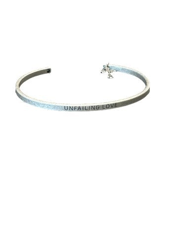UNFAILING LOVE  glory silver petite cuff